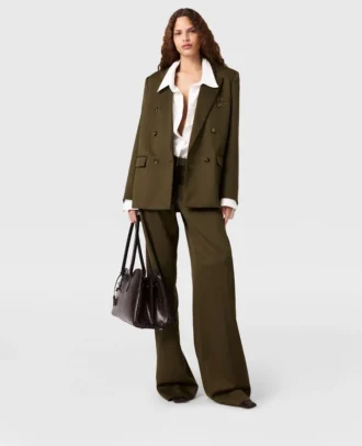 Pantaloni dritti con pieghe