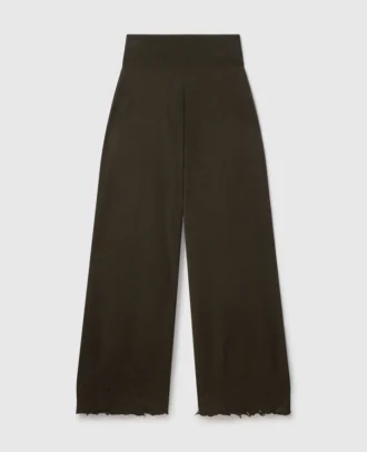 Pantaloni dritti in maglia