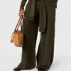 Pantaloni dritti in maglia Pantaloni dritti in maglia