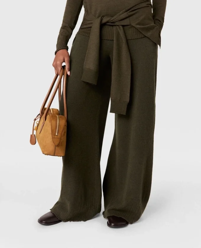 Pantaloni dritti in maglia Pantaloni dritti in maglia