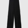 Pantaloni dritti in maglia compatta Pantaloni dritti in maglia compatta