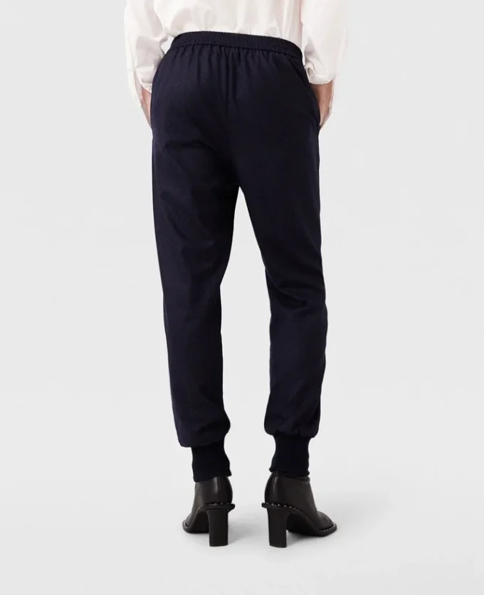 Pantaloni elasticizzati in lana Pantaloni elasticizzati in lana