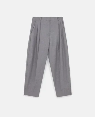 Pantaloni in lana a vita alta con pieghe Pantaloni in lana a vita alta con pieghe