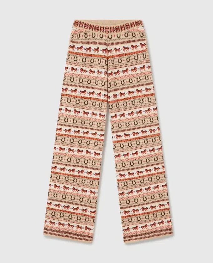 Pantaloni in lana Fair Isle Pantaloni in lana Fair Isle