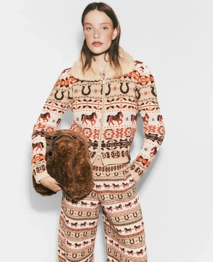 Pantaloni in lana Fair Isle Pantaloni in lana Fair Isle