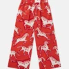 Pantaloni in popeline con stampa cavalli Pantaloni in popeline con stampa cavalli