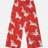 Pantaloni in popeline con stampa cavalli Pantaloni in popeline con stampa cavalli