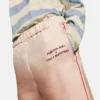 Pantaloni in twill di seta con stampa logo Pantaloni in twill di seta con stampa logo