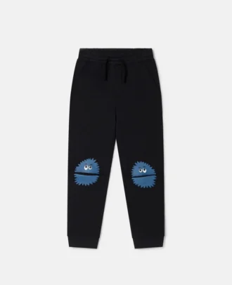 Pantaloni jogging con toppe sui ginocchi