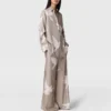 Pantaloni oversize con coulisse e stampa colomba Pantaloni oversize con coulisse e stampa colomba