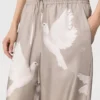 Pantaloni oversize con coulisse e stampa colomba Pantaloni oversize con coulisse e stampa colomba