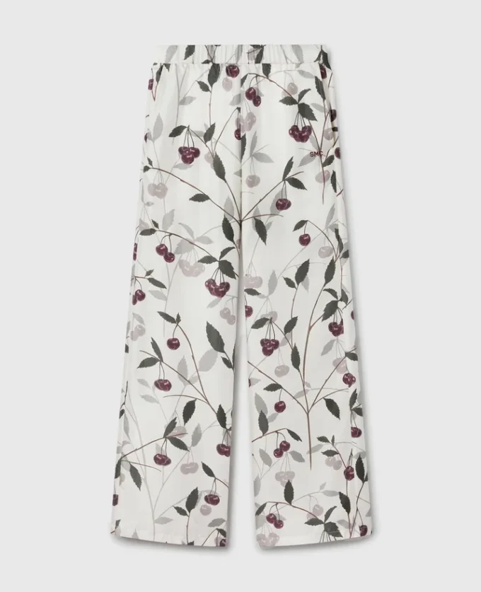 Pantaloni oversize con stampa ciliegie Pantaloni oversize con stampa ciliegie