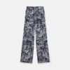 Pantaloni pigiama in seta con stampa Fungi Forest Pantaloni pigiama in seta con stampa Fungi Forest