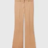 Pantaloni svasati a vita bassa a righe Pantaloni svasati a vita bassa a righe