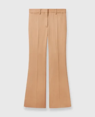 Pantaloni svasati a vita bassa a righe