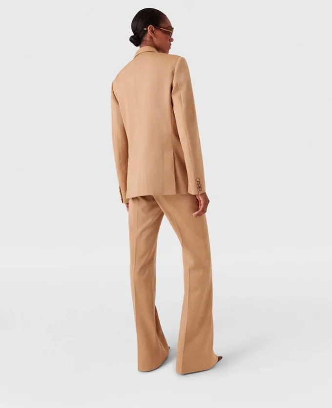 Pantaloni svasati a vita bassa a righe Pantaloni svasati a vita bassa a righe