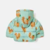 Piumino con cappuccio con stampa scoiattolo Piumino con cappuccio con stampa scoiattolo