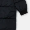 Piumino lungo reversibile con logo