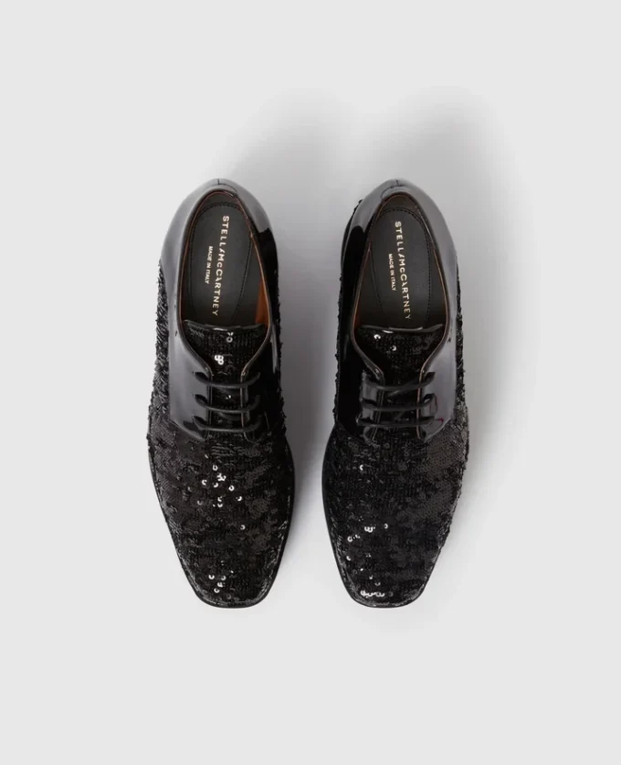 Platform Elyse monocromatiche con paillettes in edizione limitata Platform Elyse monocromatiche con paillettes in edizione limitata