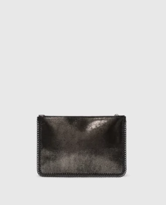 Pochette con cerniera metallica Falabella