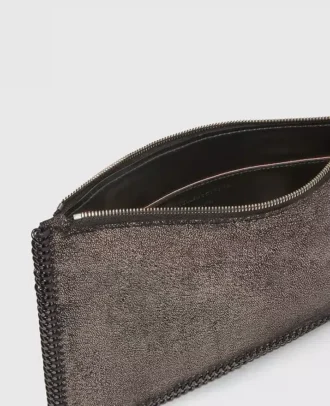 Pochette con cerniera metallica Falabella