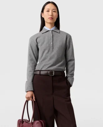 Polo con spalle larghe