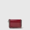 Portacarte con cerniera in vernice Falabella Portacarte con cerniera in vernice Falabella