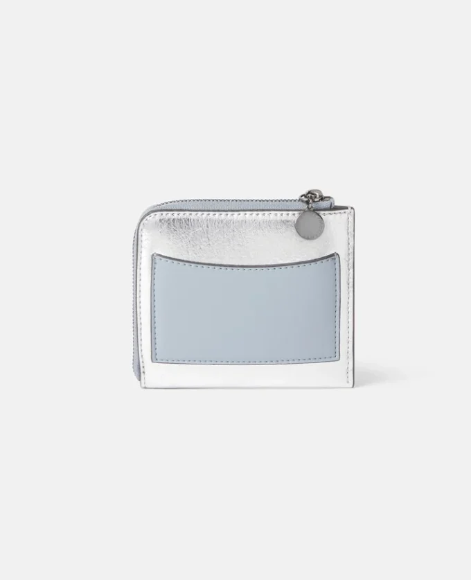 Portacarte con logo e chiusura a zip