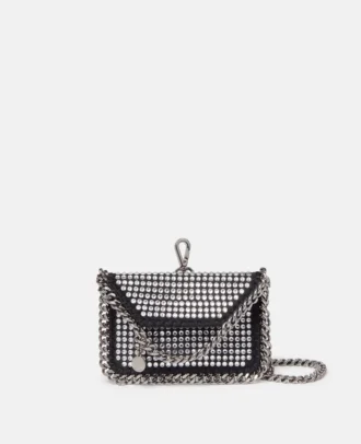 Portacarte Falabella Crystal con catena Portacarte Falabella Crystal con catena