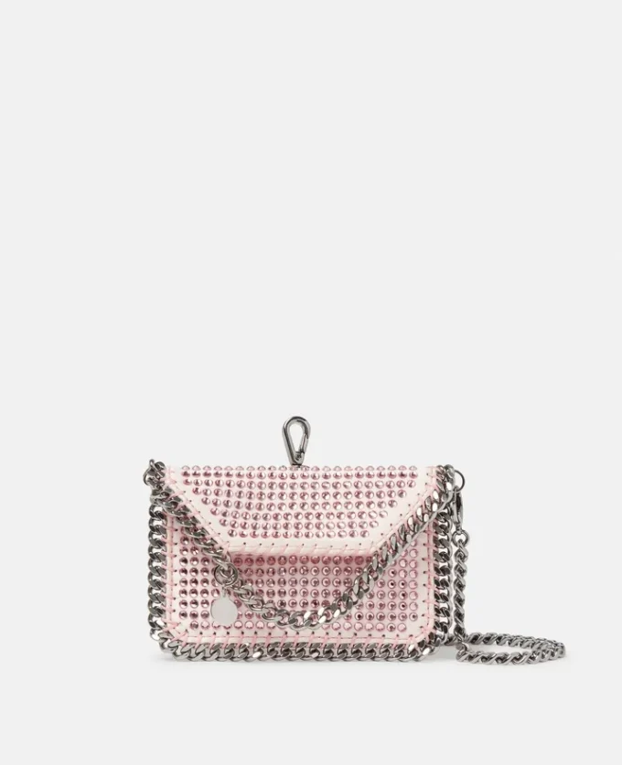 Portacarte Falabella Crystal con catena Portacarte Falabella Crystal con catena