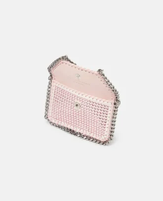 Portacarte Falabella Crystal con catena Portacarte Falabella Crystal con catena