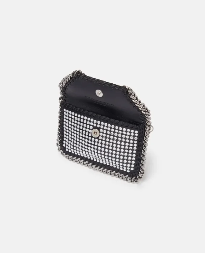 Portacarte Falabella Crystal con catena Portacarte Falabella Crystal con catena