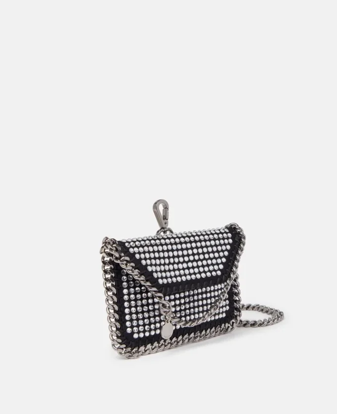 Portacarte Falabella Crystal con catena Portacarte Falabella Crystal con catena