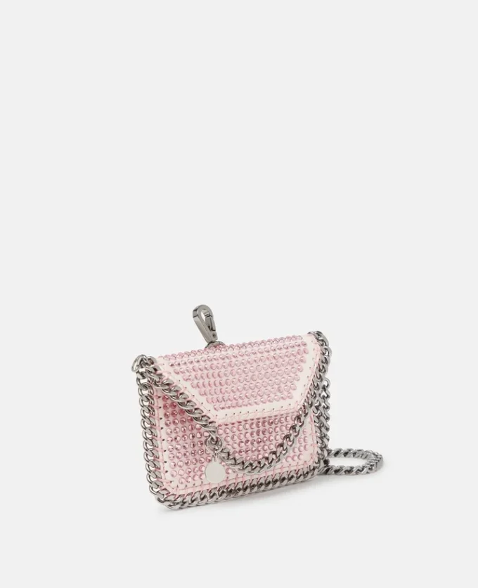 Portacarte Falabella Crystal con catena Portacarte Falabella Crystal con catena