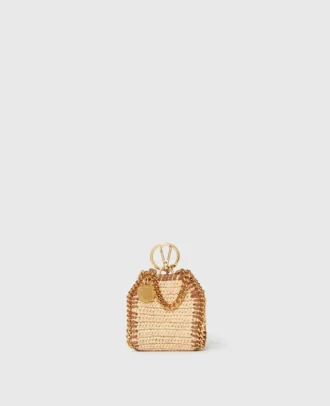 Portachiavi Falabella Raffia AirPods Case