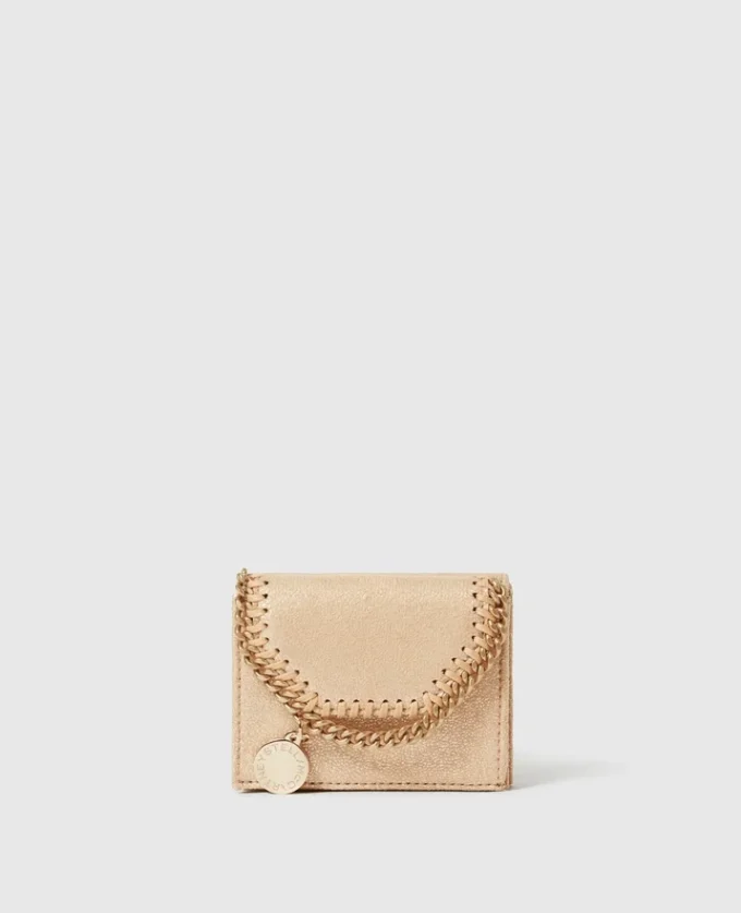Portafoglio triplo Falabella metallizzato Portafoglio triplo Falabella metallizzato