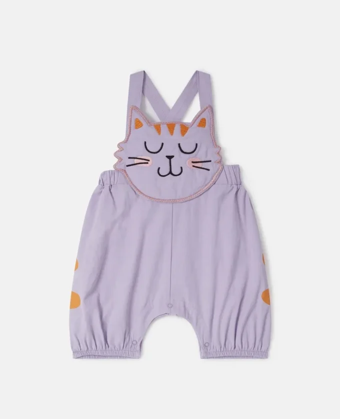 Salopette con grafica gatto Salopette con grafica gatto