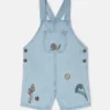 Salopette in denim Woodland Friends Salopette in denim Woodland Friends
