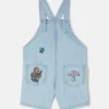 Salopette in denim Woodland Friends Salopette in denim Woodland Friends