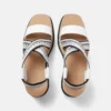 Sandali con plateau a righe Sneak-Elyse