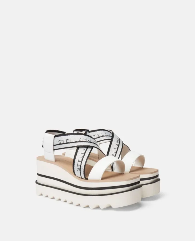 Sandali con plateau a righe Sneak-Elyse
