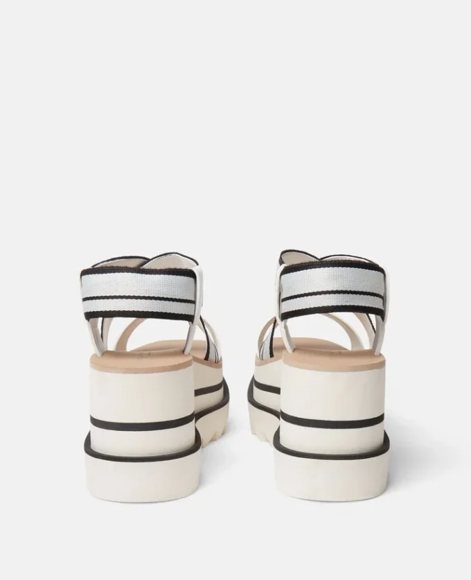 Sandali con plateau a righe Sneak-Elyse