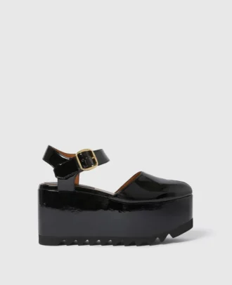 Sandali con plateau in vernice Elyse