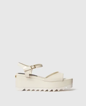 Sandali con plateau in vernice Elyse