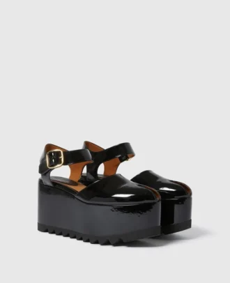 Sandali con plateau in vernice Elyse