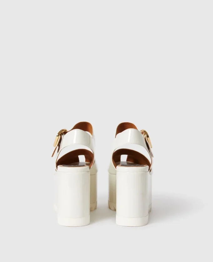 Sandali con plateau in vernice Elyse Sandali con plateau in vernice Elyse