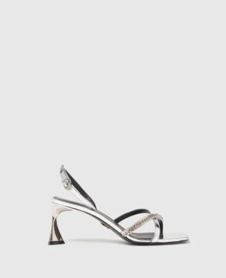 Sandali con tacco metallico Elsa