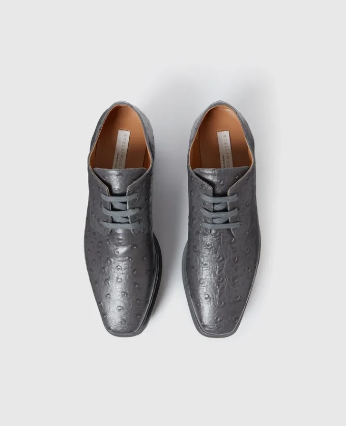 Scarpe con plateau Elyse Ostrich