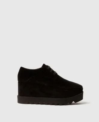 Scarpe con plateau in velluto Elyse