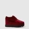 Scarpe con plateau in velluto Elyse